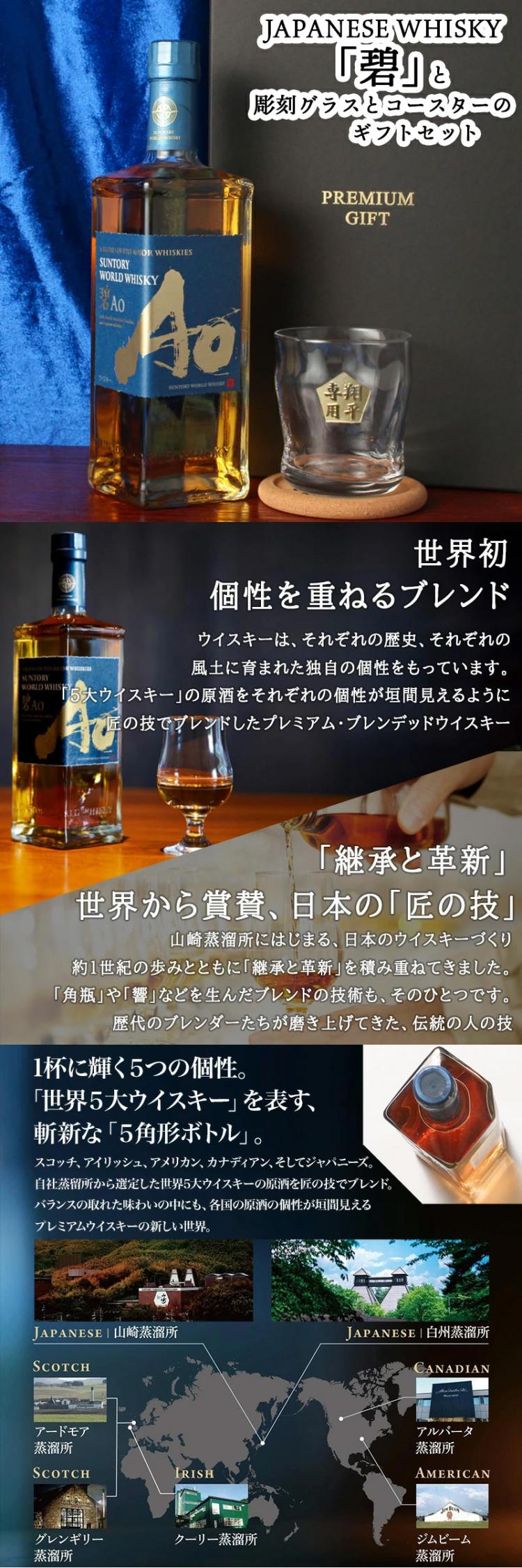 碧 Ao ロックグラス セット