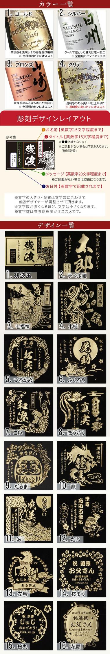 残波 名入れ