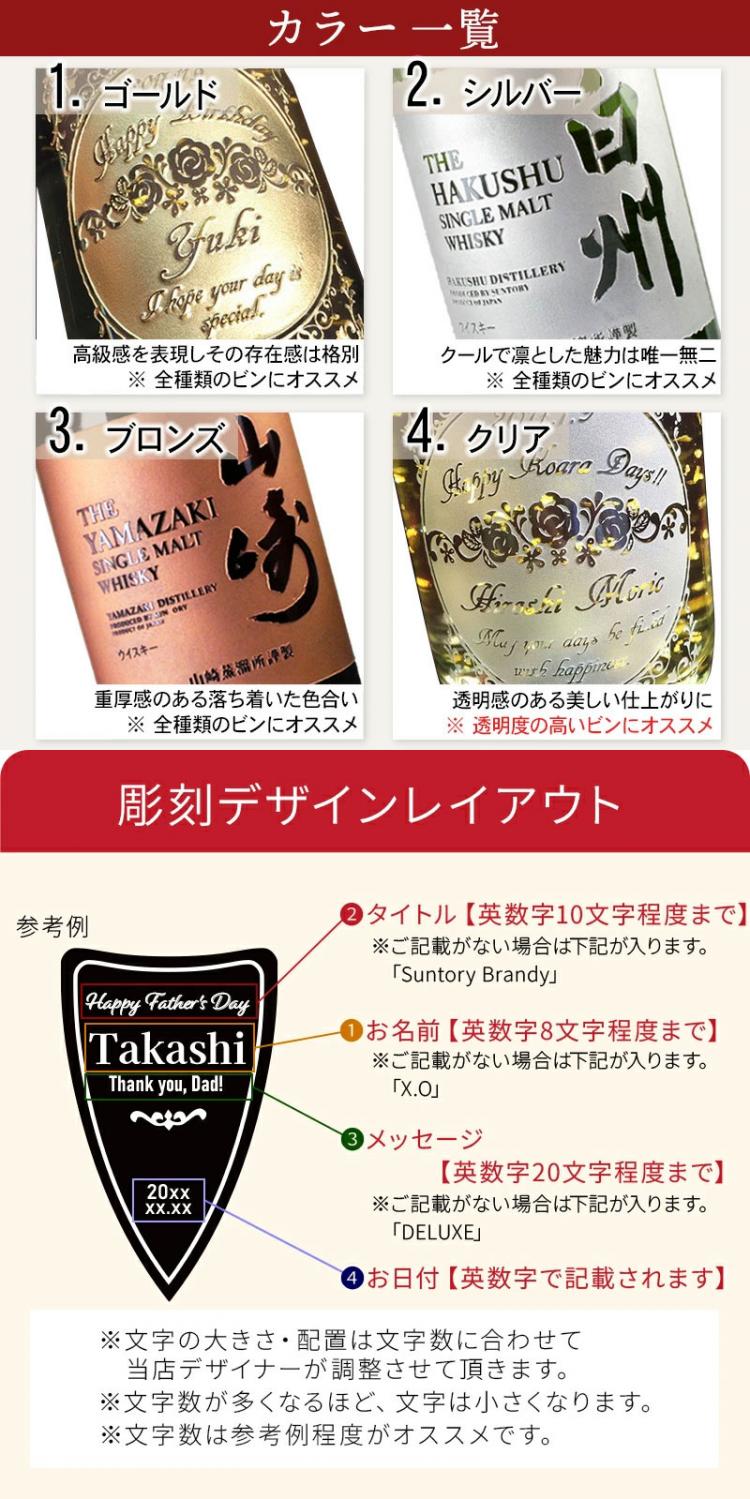 サントリーブランデーXOデラックス 名入れ