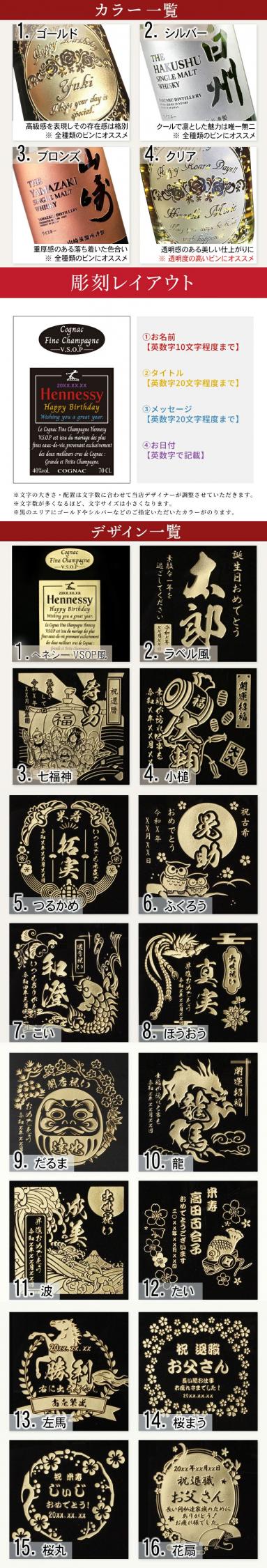 ヘネシーVSOP フィーヌ・シャンパ―ニュ 名入れ